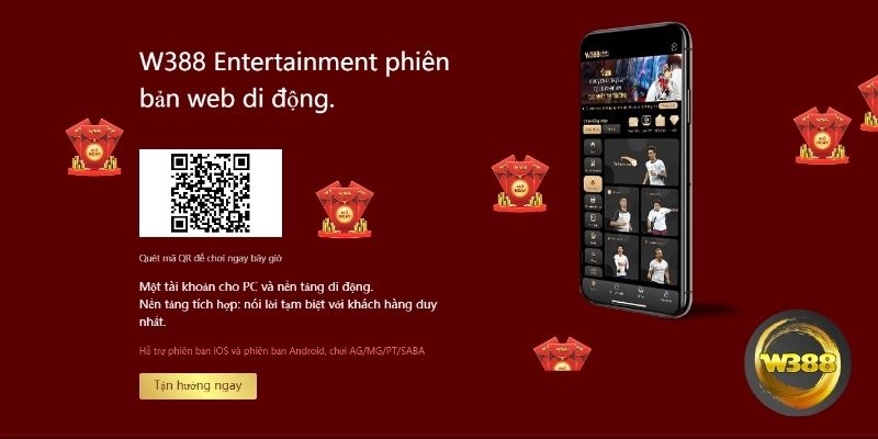 Cách tải app W388 cho di động