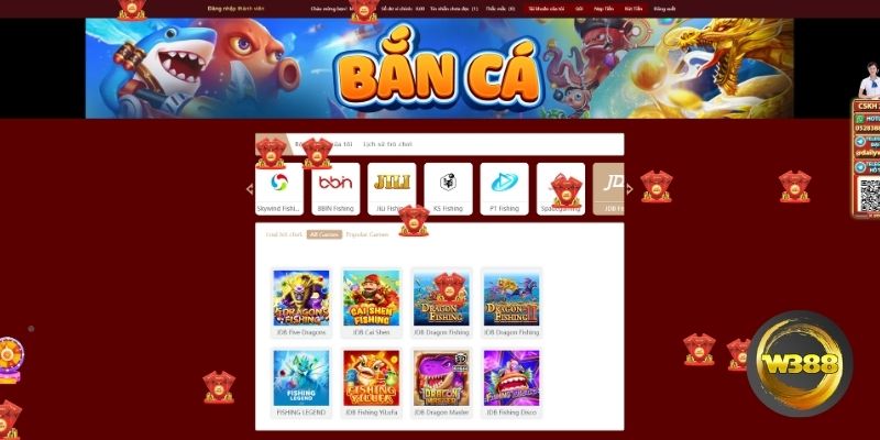 Về sảnh bắn cá W388